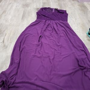Purple long dress